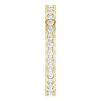 Scalloped Channel-Set Eternity Band