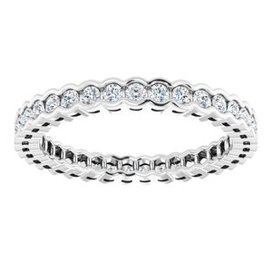 Scalloped Channel-Set Eternity Band