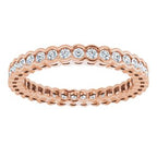 Scalloped Channel-Set Eternity Band
