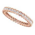 Scalloped Channel-Set Eternity Band