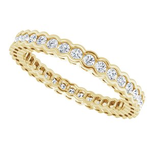 Scalloped Channel-Set Eternity Band