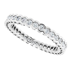 Scalloped Channel-Set Eternity Band