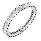 Scalloped Channel-Set Eternity Band