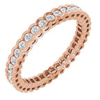 Scalloped Channel-Set Eternity Band