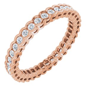 Scalloped Channel-Set Eternity Band
