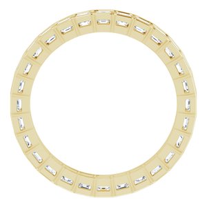 Scalloped Channel-Set Eternity Band