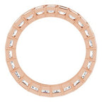 Scalloped Channel-Set Eternity Band