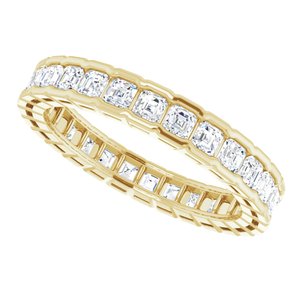 Scalloped Channel-Set Eternity Band