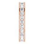 Scalloped Channel-Set Eternity Band