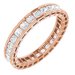 Scalloped Channel-Set Eternity Band