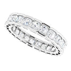 Scalloped Channel-Set Eternity Band