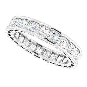 Scalloped Channel-Set Eternity Band