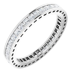 Scalloped Channel-Set Eternity Band