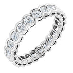 Scalloped Channel-Set Eternity Band