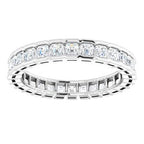 Scalloped Channel-Set Eternity Band