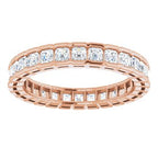 Scalloped Channel-Set Eternity Band