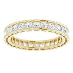 Scalloped Channel-Set Eternity Band