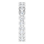 Scalloped Channel-Set Eternity Band