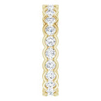 Scalloped Channel-Set Eternity Band