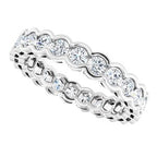 Scalloped Channel-Set Eternity Band