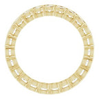 Scalloped Channel-Set Eternity Band