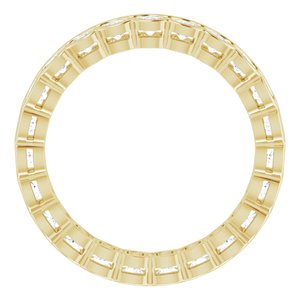 Scalloped Channel-Set Eternity Band