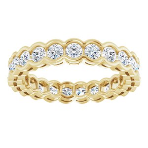 Scalloped Channel-Set Eternity Band