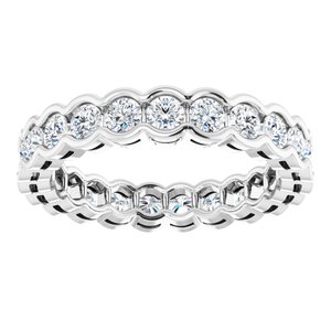 Scalloped Channel-Set Eternity Band