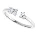 Accented Negative Space Ring