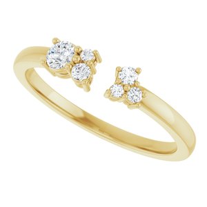 Accented Negative Space Ring
