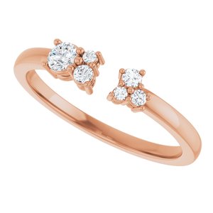 Accented Negative Space Ring