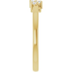Accented Negative Space Ring