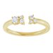 Accented Negative Space Ring