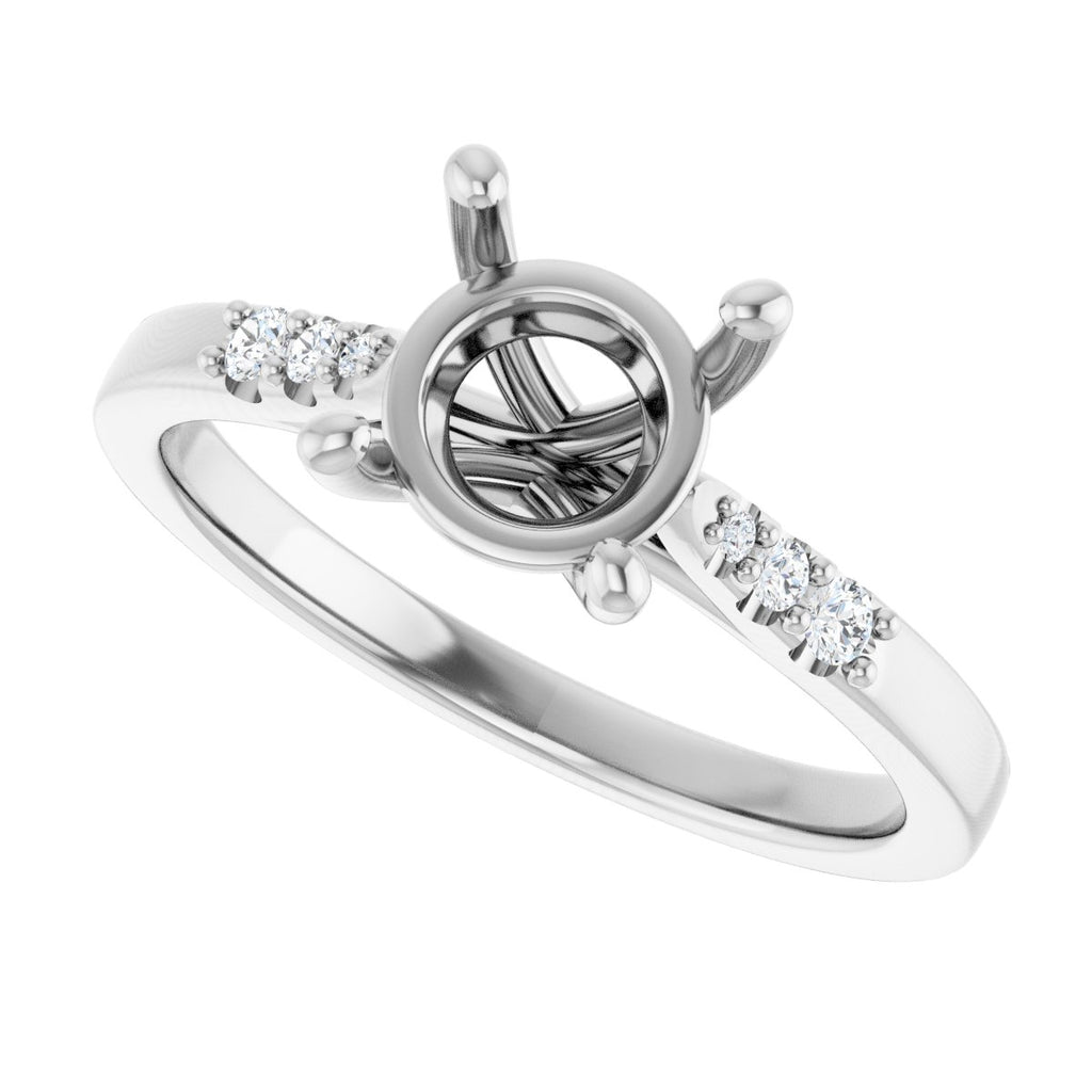 Accented Engagement Ring