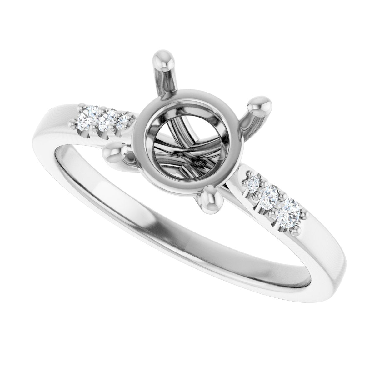 Accented Engagement Ring