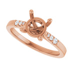 Accented Engagement Ring