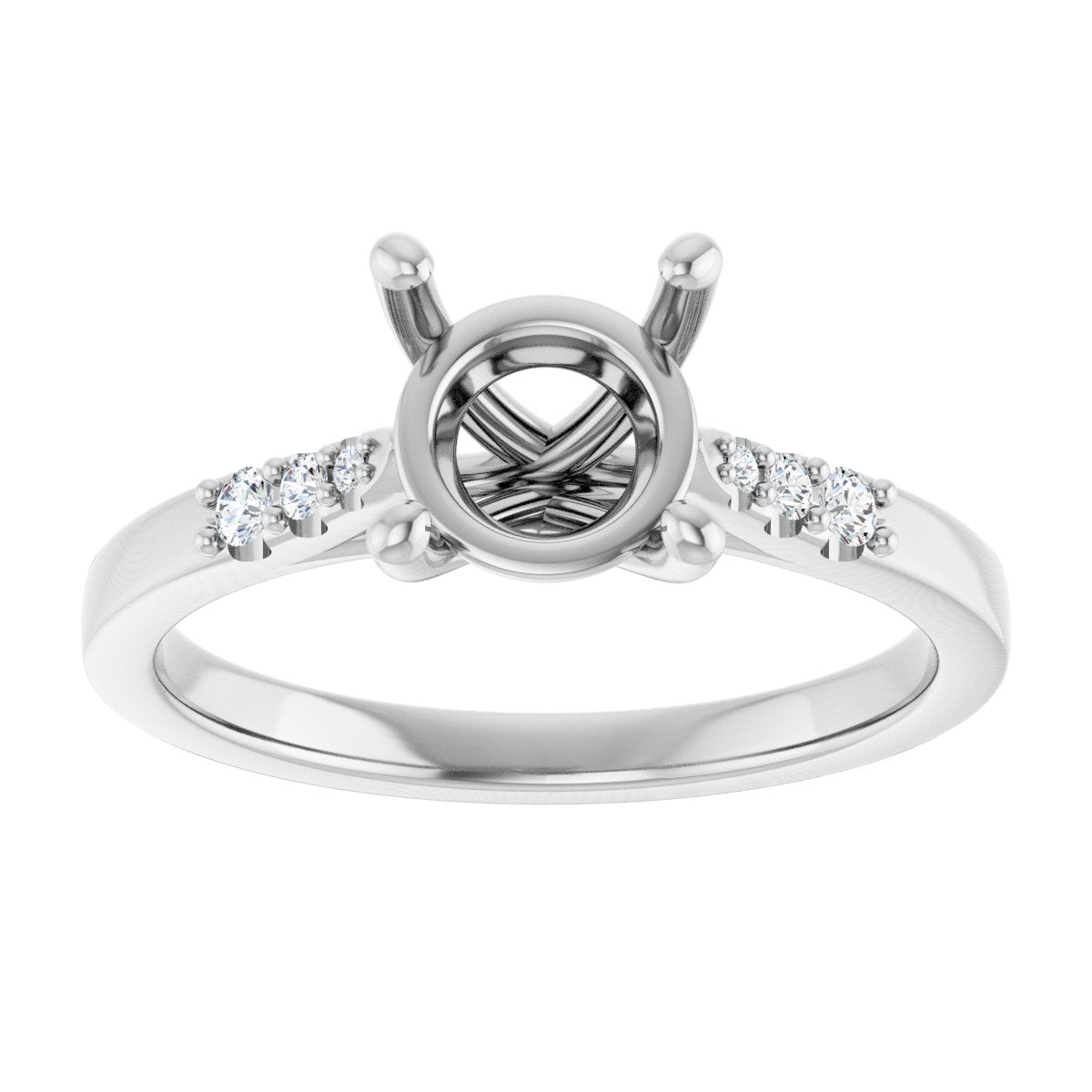 Accented Engagement Ring