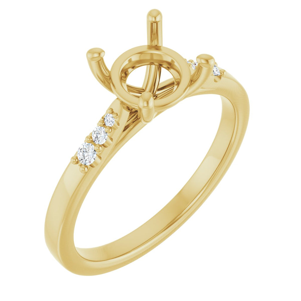 Accented Engagement Ring