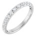 French-Set Accented Engagement Ring or Band