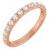 French-Set Accented Engagement Ring or Band