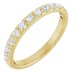 French-Set Accented Engagement Ring or Band