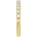 French-Set Accented Engagement Ring or Band
