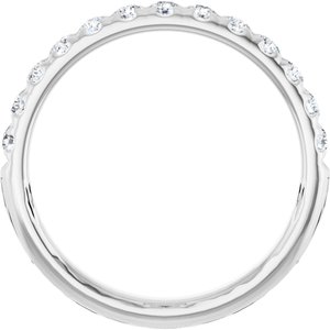 French-Set Accented Engagement Ring or Band