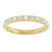 French-Set Accented Engagement Ring or Band