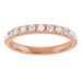French-Set Accented Engagement Ring or Band