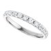French-Set Accented Engagement Ring or Band