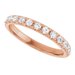 French-Set Accented Engagement Ring or Band