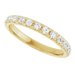 French-Set Accented Engagement Ring or Band