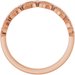 Bezel-Set Stackable Ring
