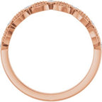Bezel-Set Stackable Ring
